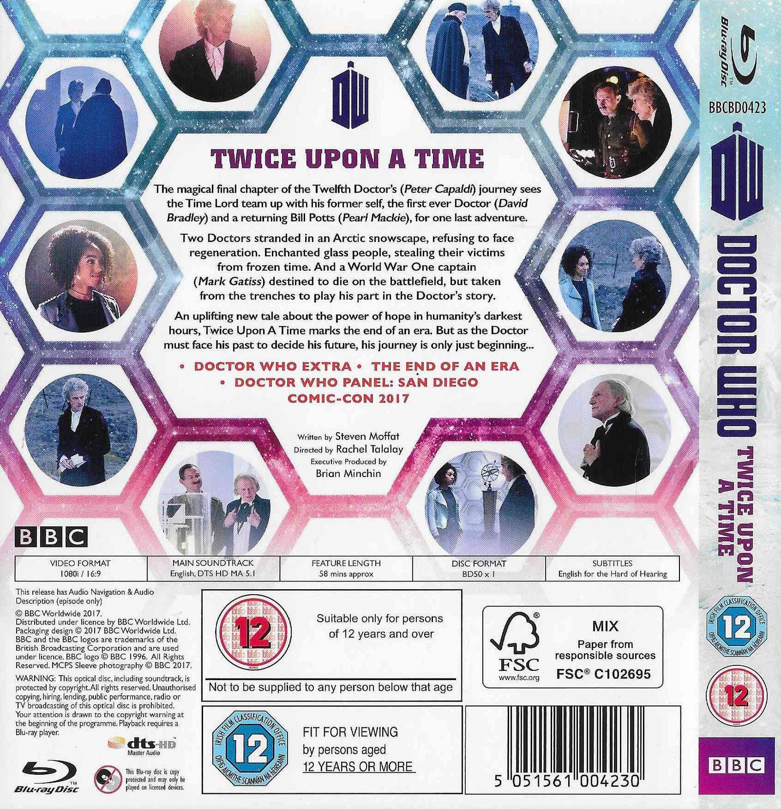 Picture of BBCUHD 0456 Doctor Who - Twice upon a time by artist Stevet Moffat from the BBC records and Tapes library